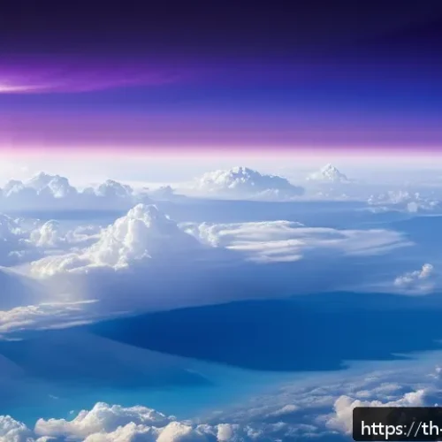 Home 29 지구과학과 성층권 - A highly detailed scientific illustration of the stratosphere layer between 10 to 50 kilometers abov...